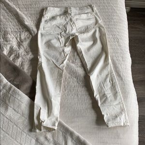 Cream Cropped Jeans